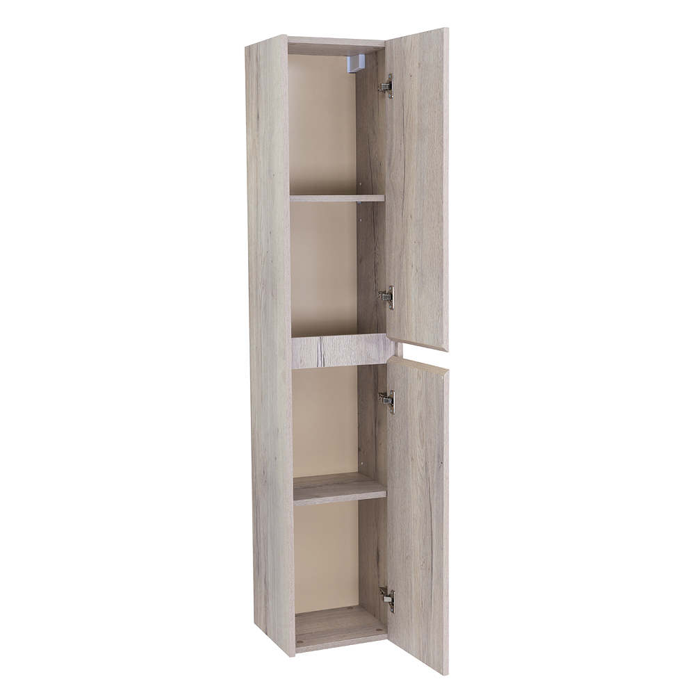 фото Шкаф-пенал подвесной BelBagno KRAFT-1600-2A-SC-RGB-R Rovere Galifax Bianco 