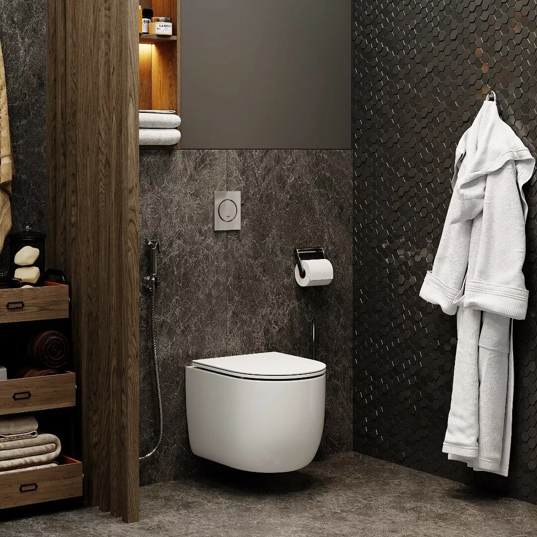 картинка Унитаз подвесной Cerutti SPA OGLIO Aria MW матовый белый CT9237 