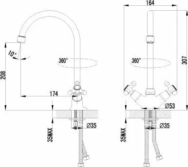 картинка Смеситель для кухонной мойки Lemark Plus Harmony LM1405C 