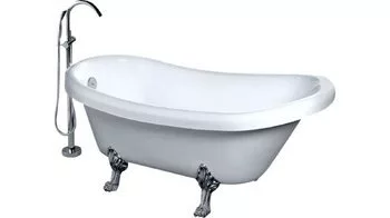 картинка Акриловая ванна Gemy G9030 C фурнитура хром 