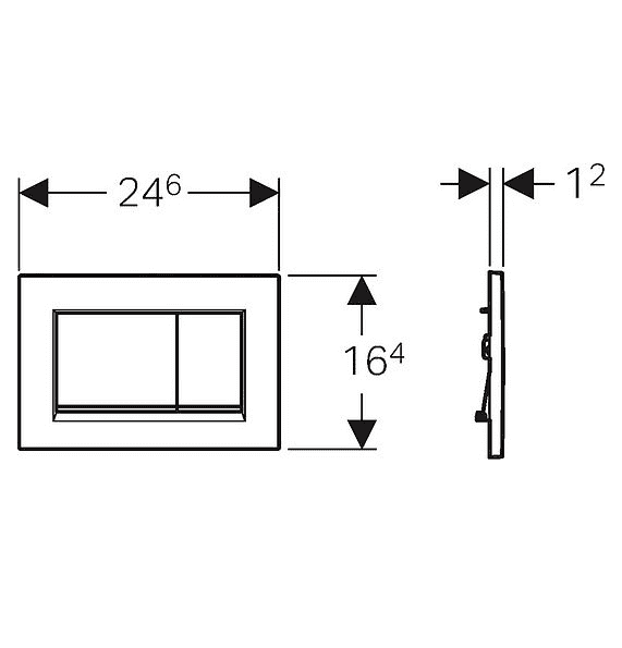 картинка Кнопка смыва Geberit Sigma 30 115.883.KK.1 белый / золото 