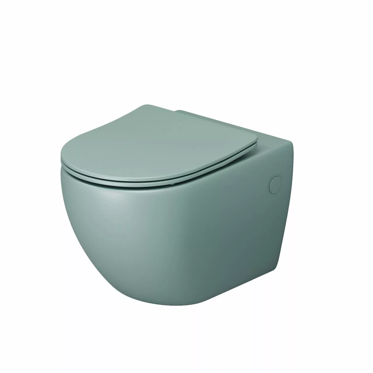 картинка Унитаз подвесной Grossman GR-4411MNMS Color безободковый, мятный матовый 